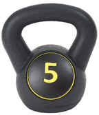 Sporzon! Wide Grip Kettlebell Exercise Fitness Weight, Set Of 3, Includes 5 Lbs, 10 Lbs, 15 Lbs, Multicolor