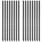 Gbekery 16 Inches Rebar Stakes(16Pcs) Heavy Duty Straight Metal Ground Anchors With Chisel Point Ends For Timber,Concrete,Plant