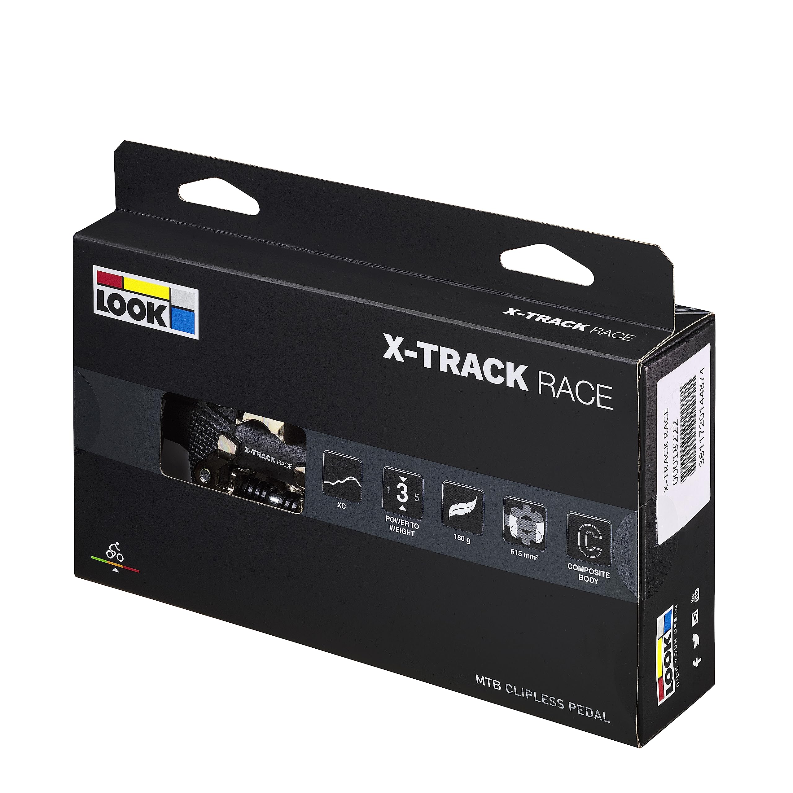 Look Cycle - X-Track Race - Composite Body - Chromoly+ Axle - Clipless Pedal - Extreme Reliability, Large Support Surface - Mtb