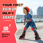 2Pm Sports Torinx Boys Adjustable Inline Skates, Fun Beginner Roller Skates For Kids, Youth, Girls, Men And Women - Red Medium