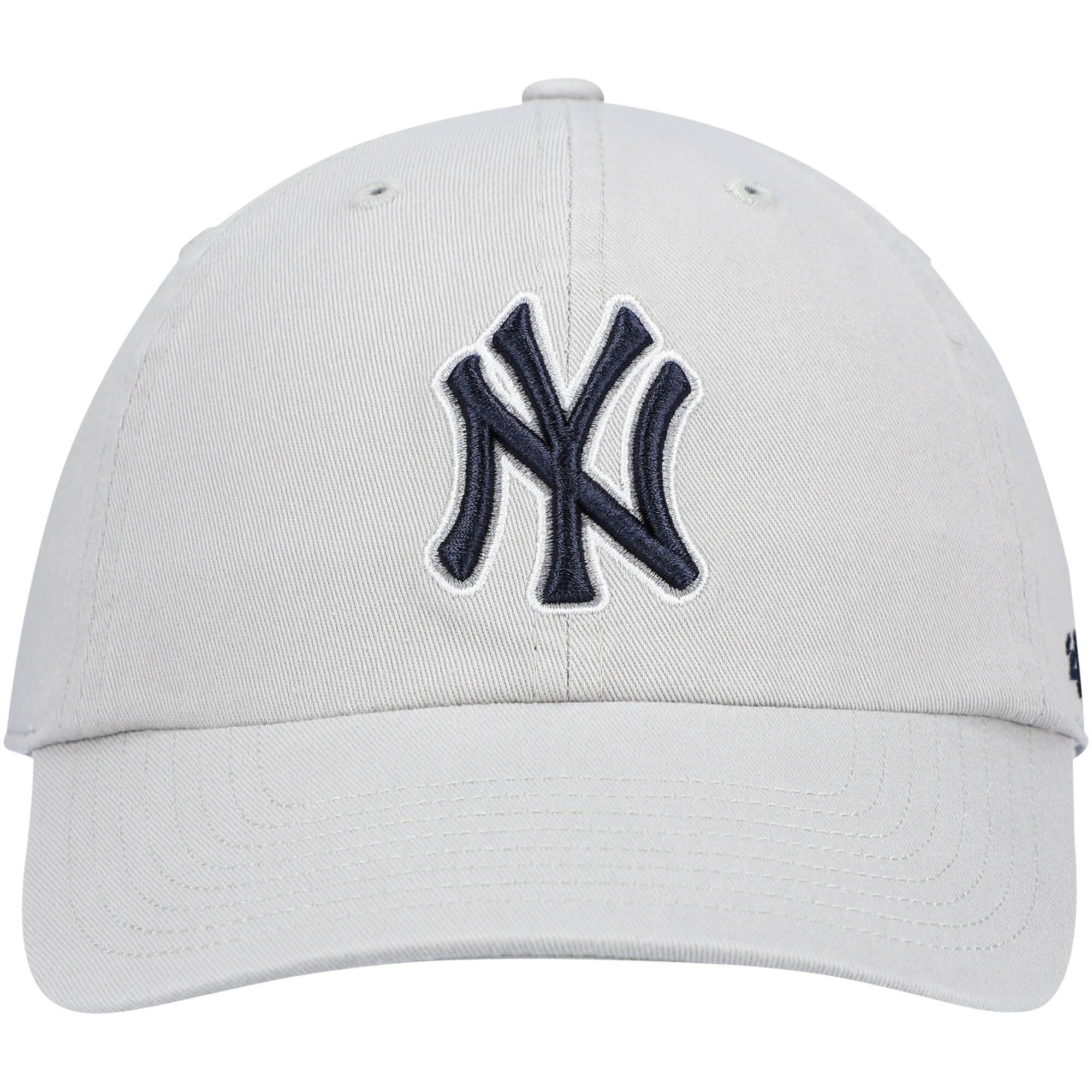 '47 New York Yankees Adjustable Cap Clean Up Mlb, New York Yankees Gray Navy, One Size