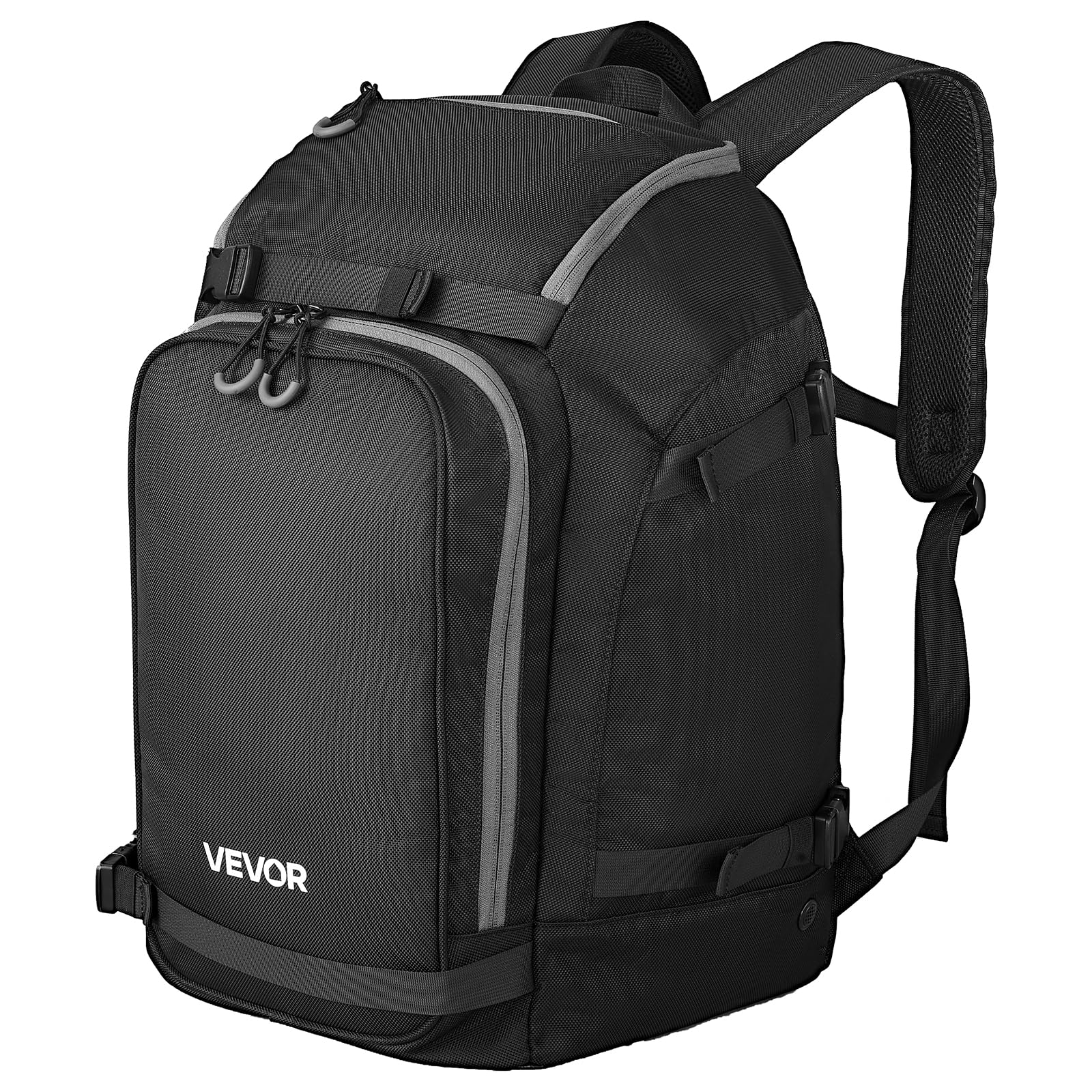 VEVOR Ski Boot Bag, 55L, Snowboard Boots Travel Backpack for Men Women, with Waterproof Exterior & Bottom, Durable 1680D Oxford,