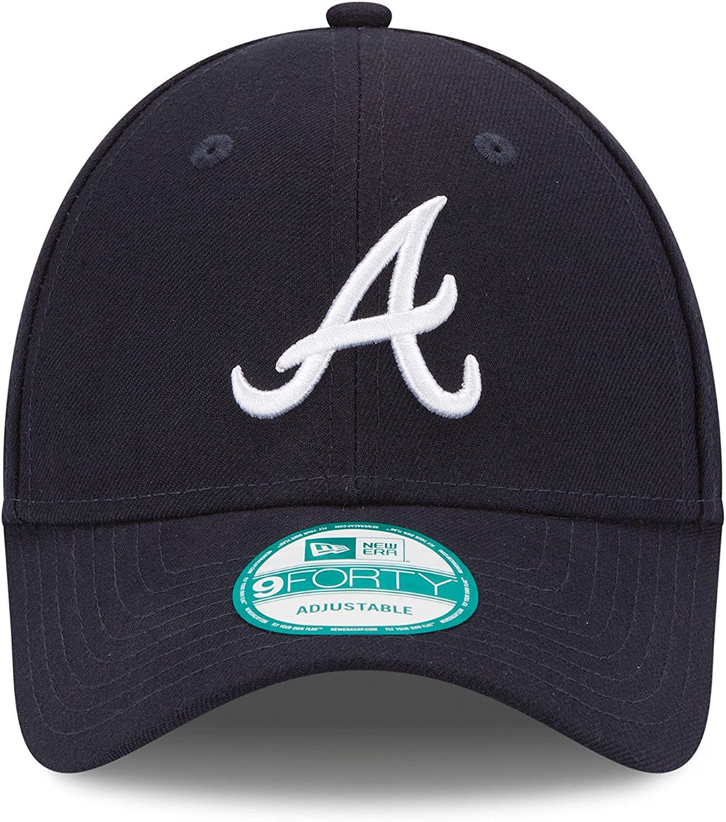New Era Mlb The League 9Forty Adjustable Hat Cap One Size Fits All (Atlanta Braves Navy)
