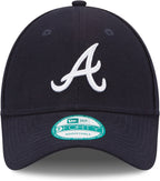 New Era Mlb The League 9Forty Adjustable Hat Cap One Size Fits All (Atlanta Braves Navy)