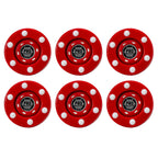 Franklin Sports Nhl Street Roller Hockey Pucks - (6) Pro Commander Outdoor Roller Hockey Pucks For Practice + Training - Outdoor