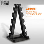 Fitvids Dumbbell Rack A-Frame Weight Rack For Home Gym 5 Tier