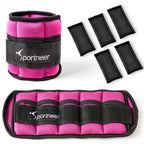 Sportneer Adjustable Ankle Weights Set 1 Pair 2 4 6 8 10 Lbs Leg Weight Straps For Women Men Kids, Weighted Ankle Weights Set Fo