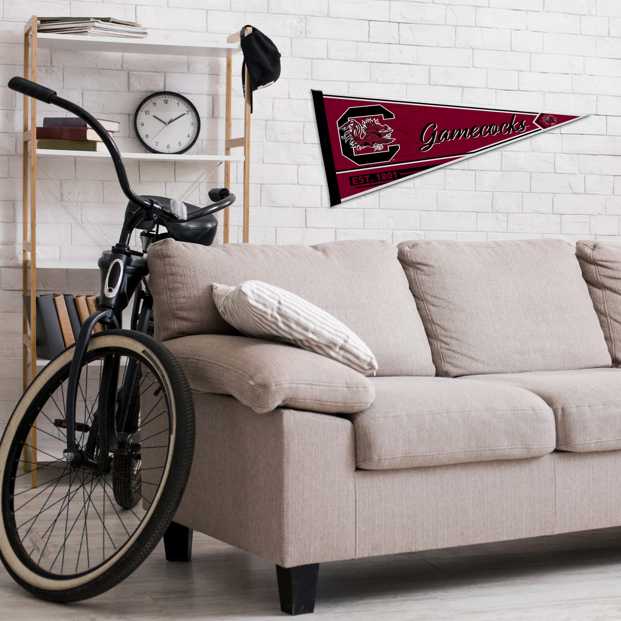 Rico Industries Ncaa South Carolina Gamecocks Classic 12'' X 30'' Felt Wall D  Cor Pennant - Great For Home/Bed Room/Man Cave D