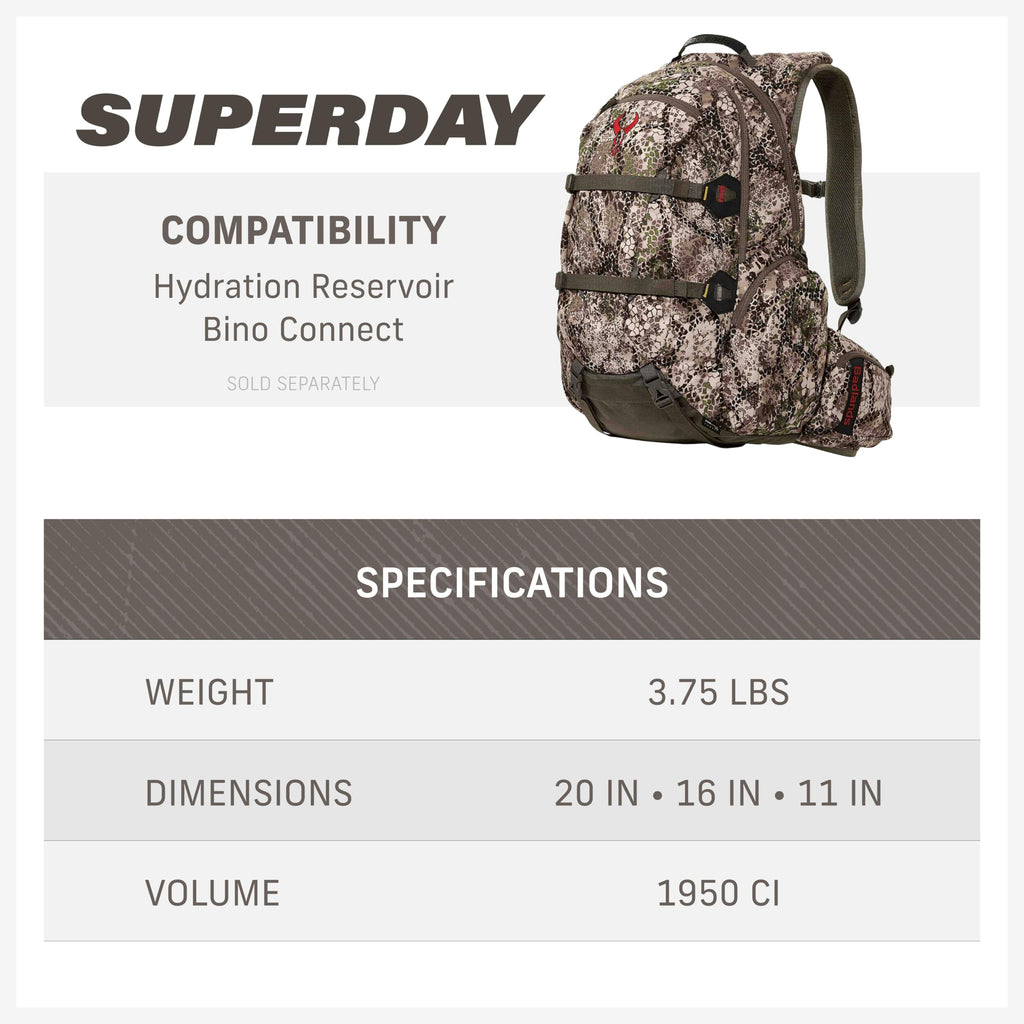 Badlands Superday Hunting Daypack, Mud