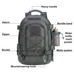 Zseararmy Large Tactical Backpack For Men Military Backpack With Diy System For Travel, Work,Camping,Hunting,Hiking,Sports (Gray