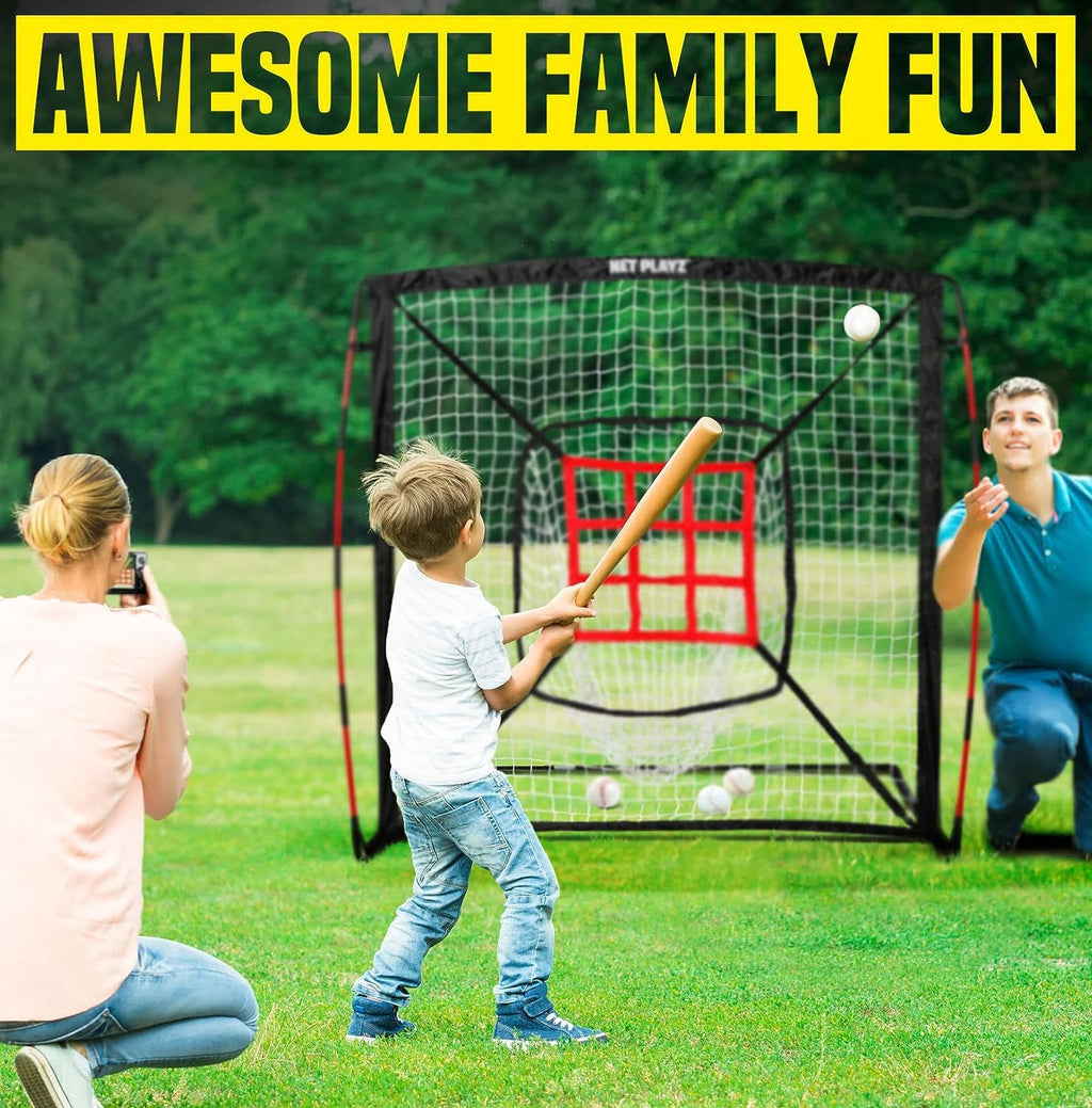 Baseball Net - Pitching & Hitting Net (9 Strike Zone, Portable & Quick-Fold) Gifts for Kids & Teens | Training Aids Equipment 5