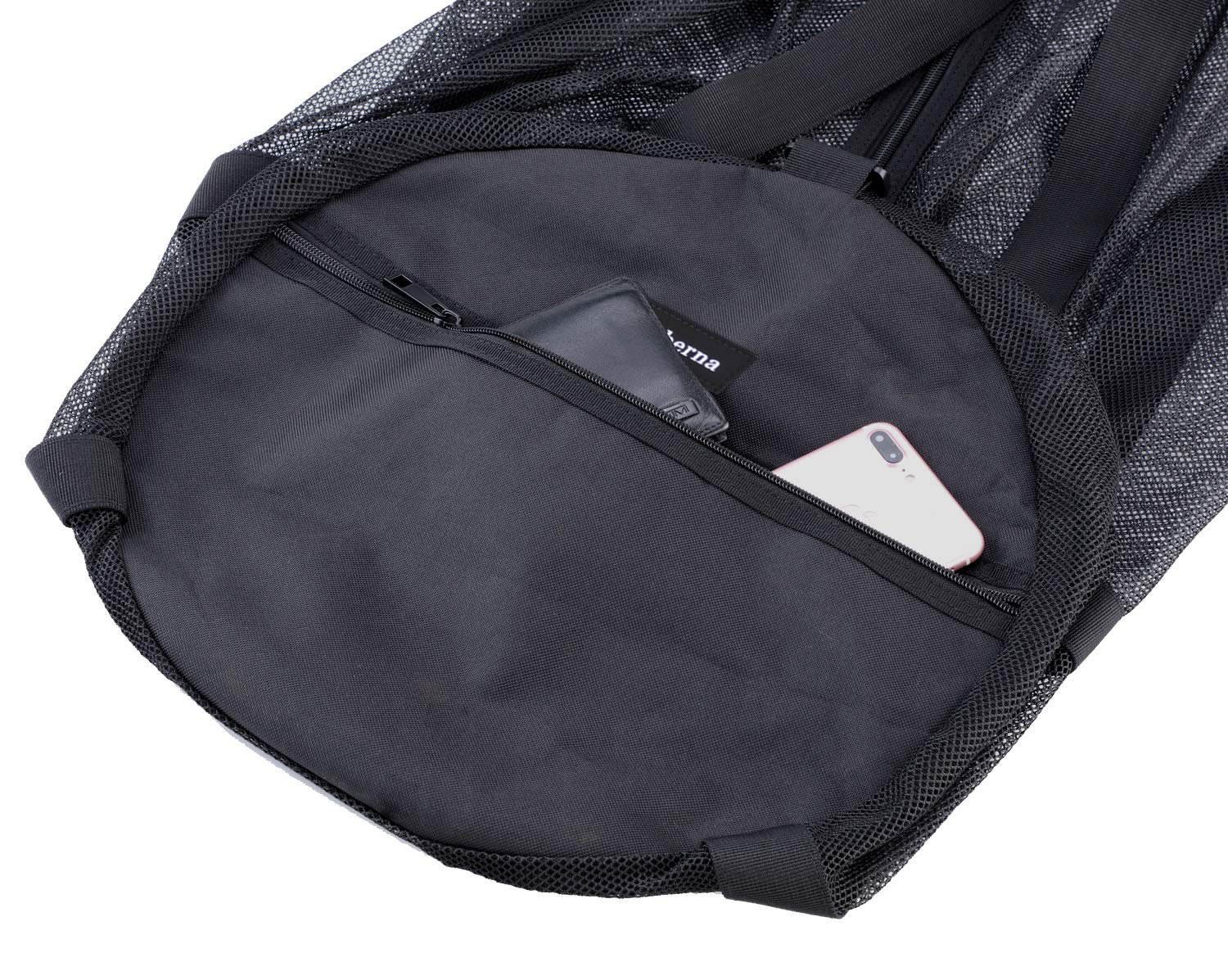 Leberna Large Mesh Duffle Bag For Scuba Diving, Snorkeling, Swimming And Camping With Adjustable Shoulder Strap