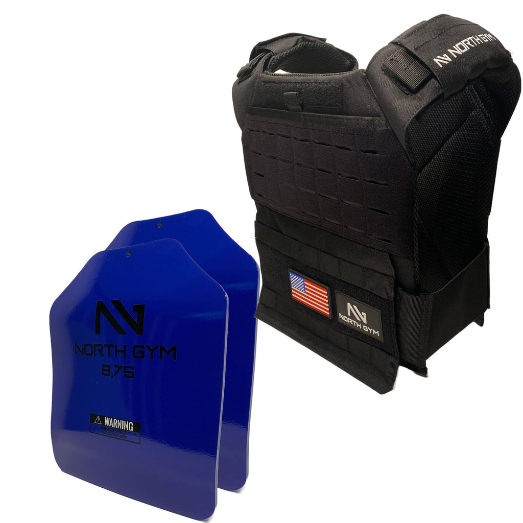 Northgym Adjustable Fitted 20Lbs Weighted Vest For Men And Women/Perfect For Endurance & Strength Training And Wods In Black / 2