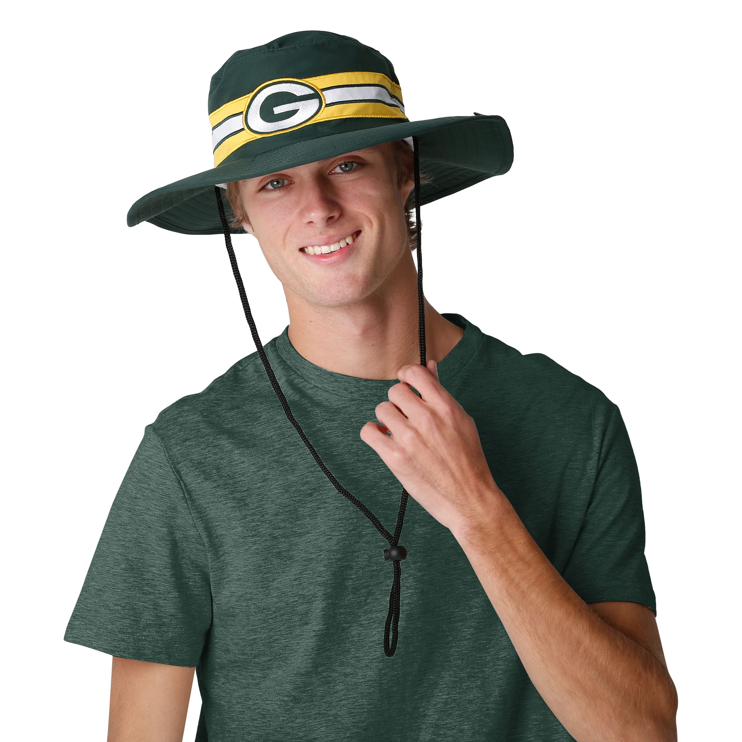 Foco Green Bay Packers Nfl Team Stripe Boonie Hat