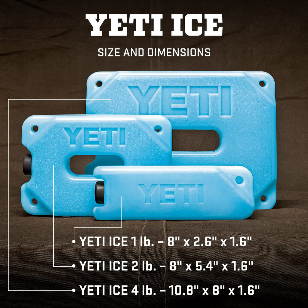 YETI ICE Block Refreezable Reusable Cooler Ice Pack, 4 lb