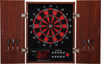 Viper By Gld Products Neptune Electronic Dartboard Cabinet Combo Pro Size Over 55 Games Large Auto-Scoring Lcd Cricket Display E