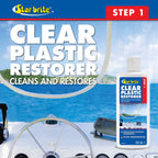 Star Brite Clear Plastic Restorer - Step 1 - Ultimate Solution For Restoring Shine & Clarity To Acrylic, Polycarbonate & Plastic