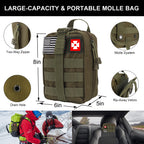 Gifts For Man Dad Husband, 210 Pcs Survival First Aid Kit, Professional Survival Gear Camping Essentials Emergency Medical Goods