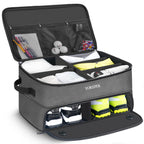 2 Layer Golf Trunk Organizer, Waterproof Car Golf Locker With Separate Ventilated Compartment For 2 Pair Shoes, Durable Golf Tru