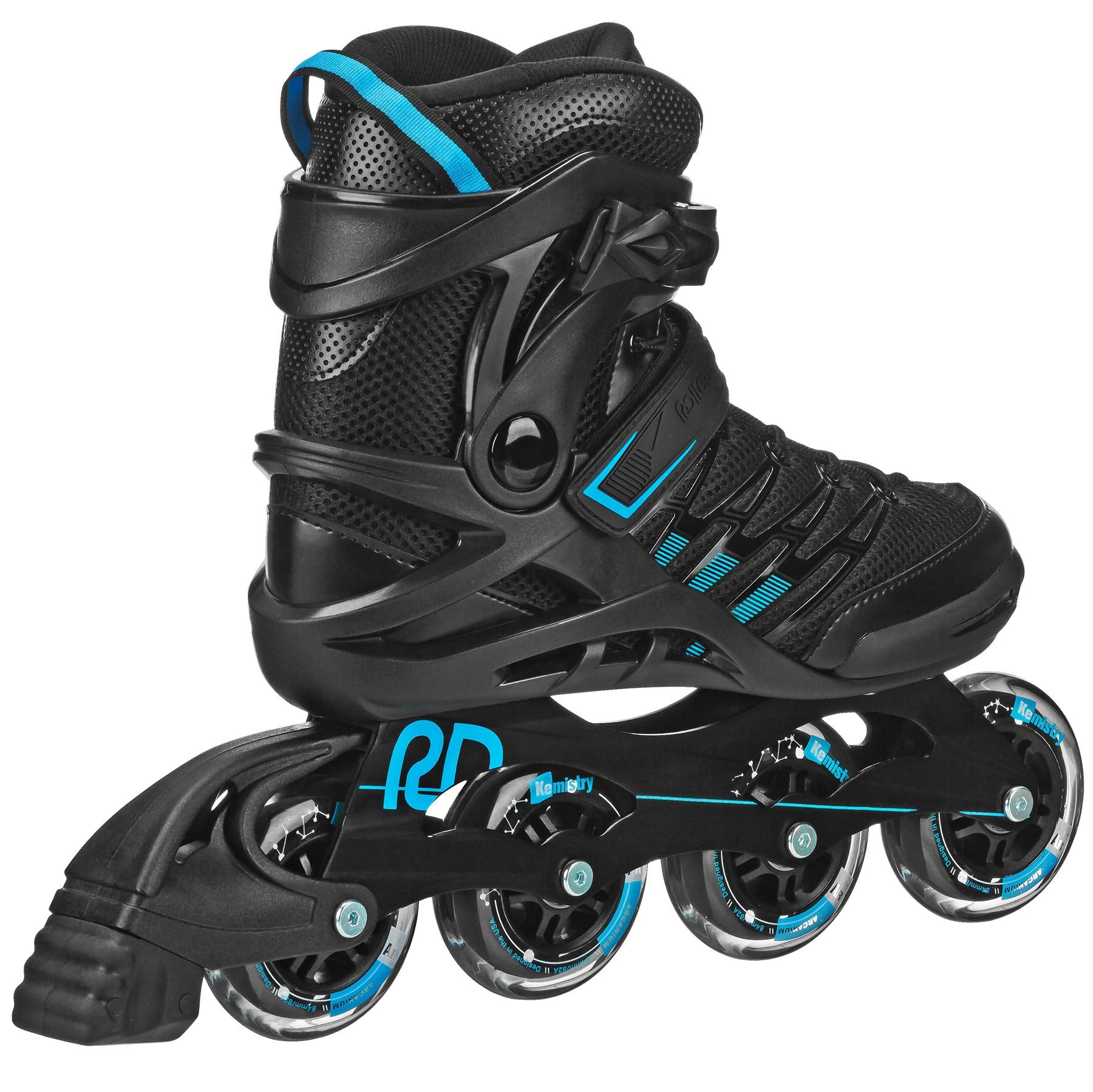 Roller Derby Aerio Q-84 Men'S Inline Skates - Black/Blue - Size 08