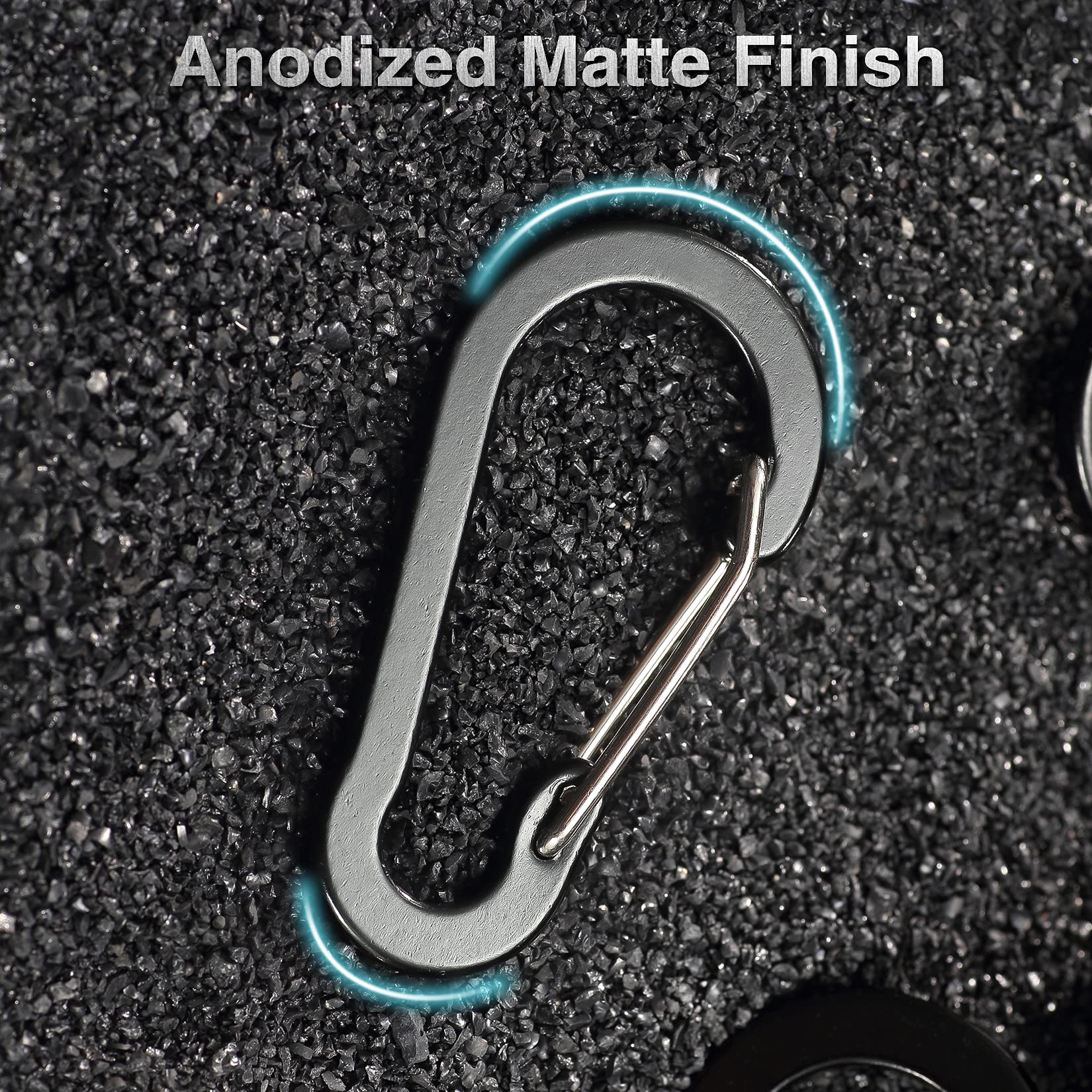 Tytdouter 10 Pcs Mini Carabiner Clips With Key Rings Aluminum D Shape Locking Carabine Keychain For Camping Traveling Hiking Key