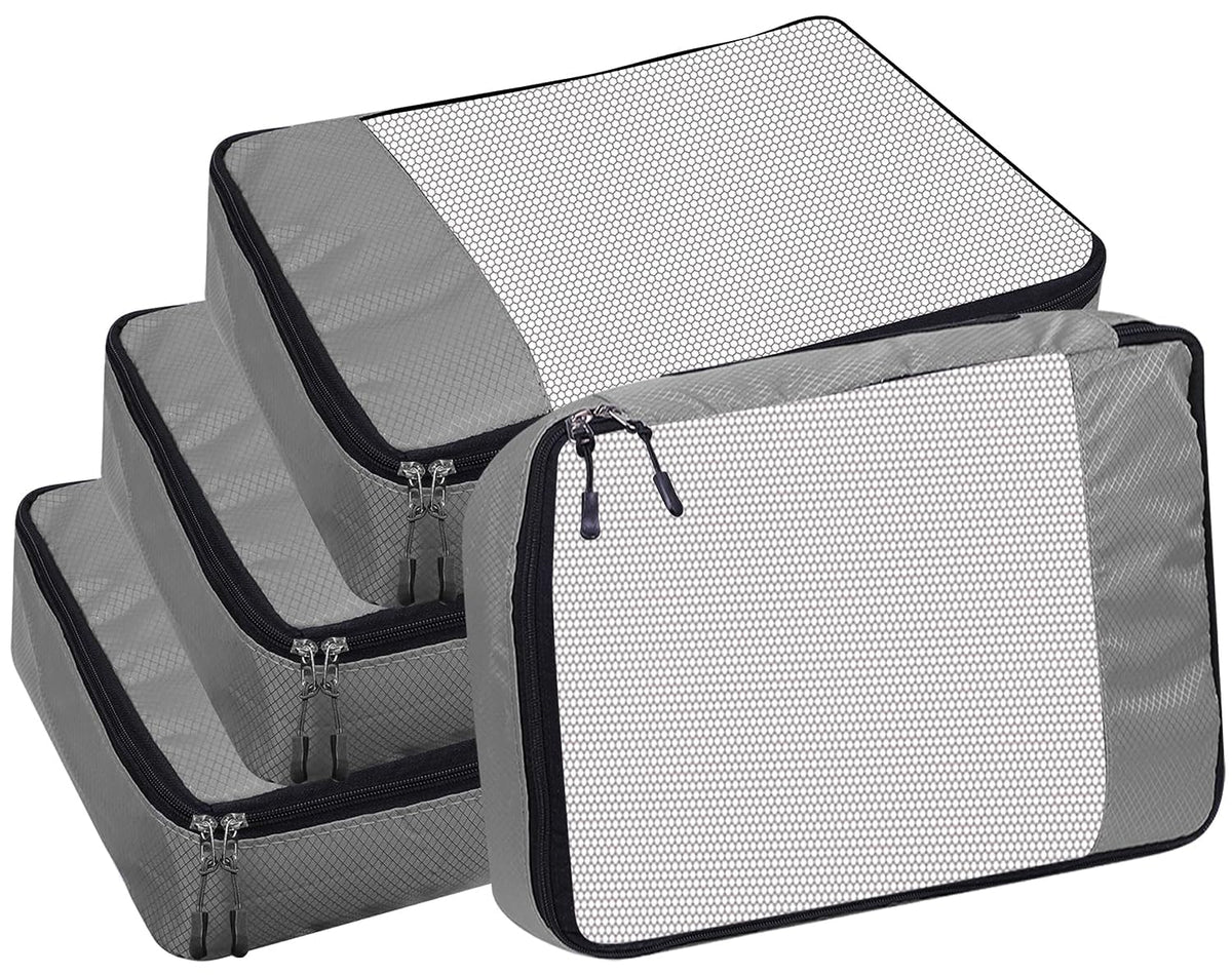 Gomajo Packing Cubes Travel Pouch Bag Suitcase Luggage Organiser For Men Women (Large)