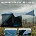 Timber Ridge 4-5 Person Instant Pop Up Cabin Hub Tent, 60S Easy Setup, Weather Resistant Family Tent With Rain Fly And Carry Bag