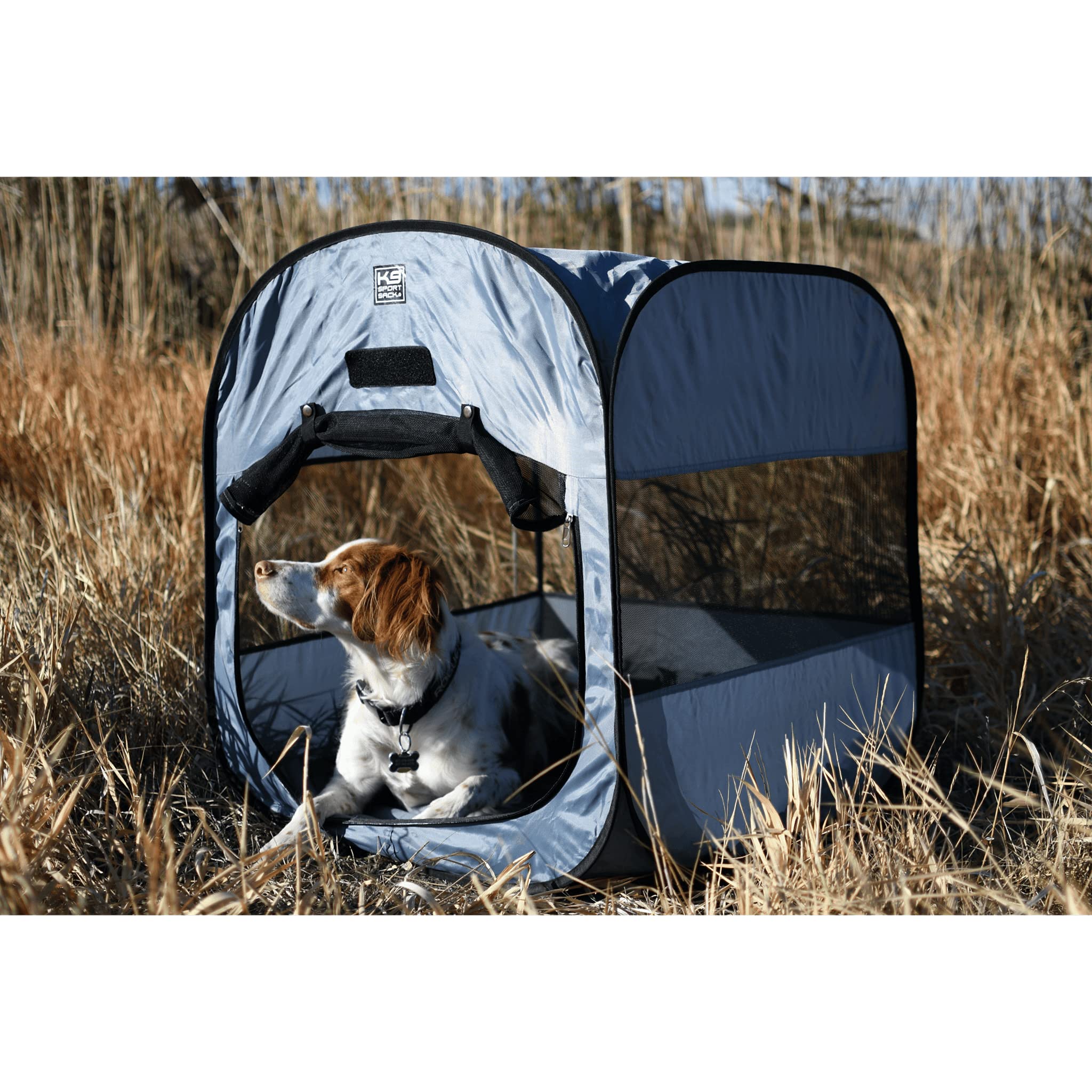 K9 Sport Sack  Indoor & Outdoor Pop-Up Travel Dog Tent  Portable Dog House For Camping & Hiking With Carry Bag (20'' L X 20'' W