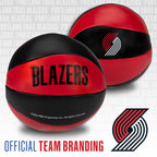 Franklin Sports Nba Portland Trail Blazers Toy Basketballs - 2 Pack Of Kids Soft Mini Basketballs For Over The Door + Indoor Hoo