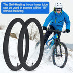 2 Pack 26'' Self Sealing Bike Tubes 26 X 1.75/2.125 Av32Mm Valve Super Automatic Repair, Self-Sealing, Puncture Resistant Compat