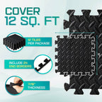Yes4All Interlocking Exercise Foam Mats With Border - Interlocking Floor Mats For Gym Equipment - Eva Interlocking Floor Tiles ,