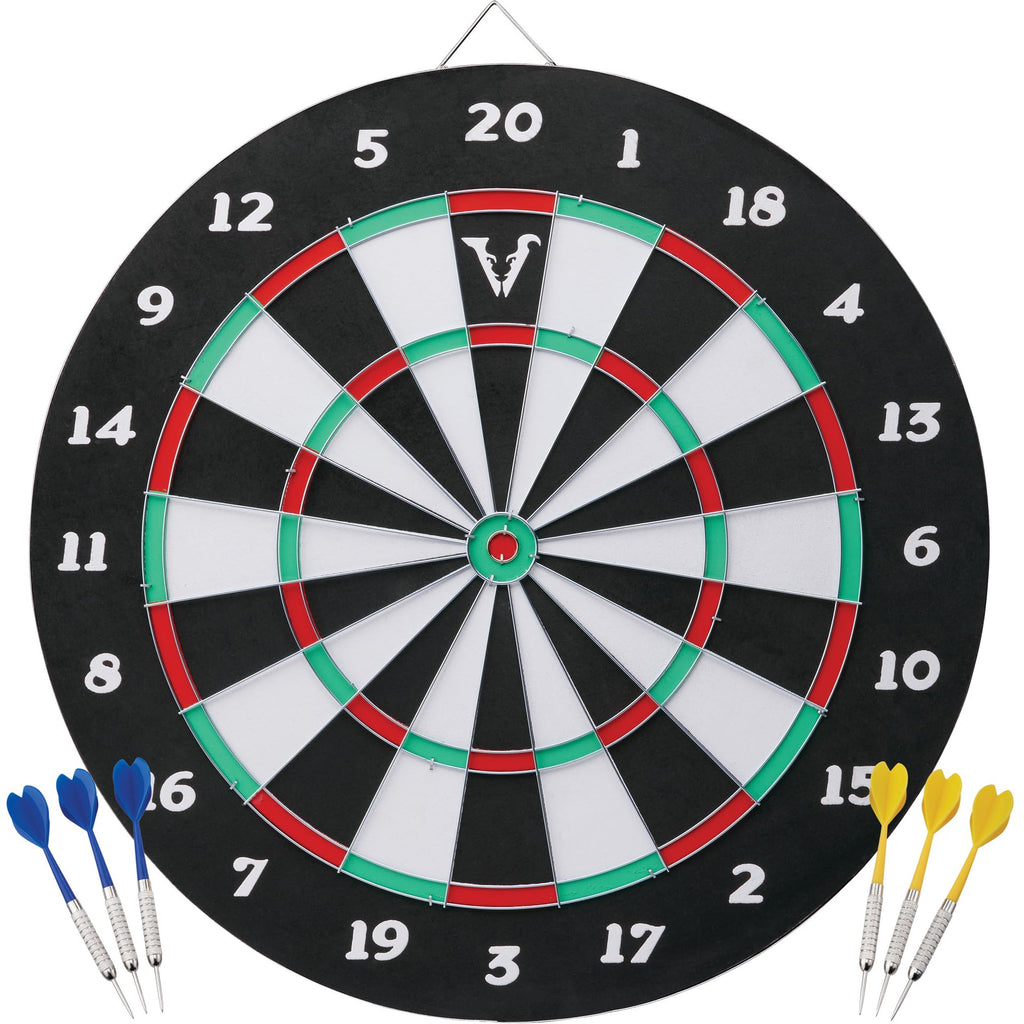 Viper Double Play 2-In-1 Baseball Coiled Paper Fiber Dartboard With Darts