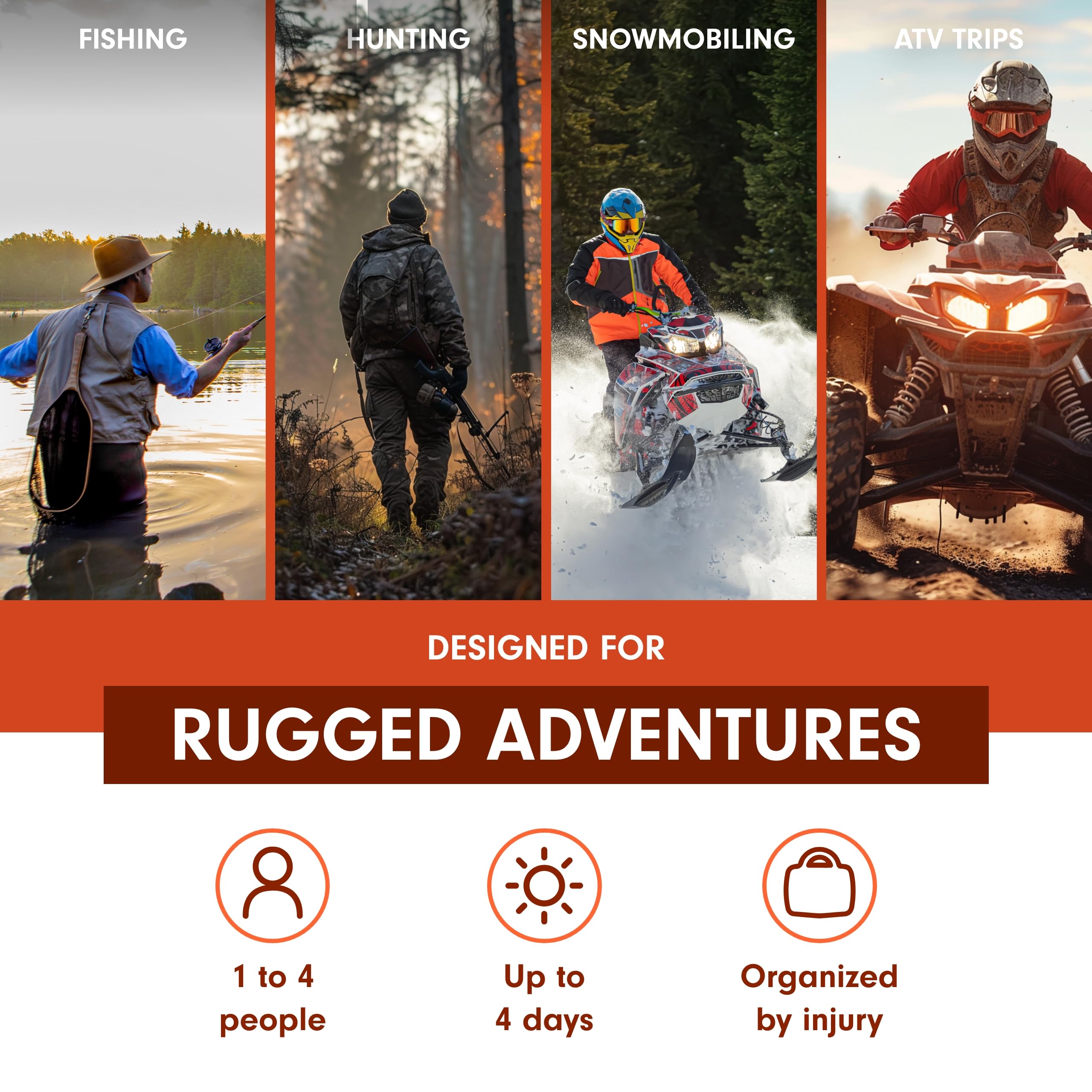 Adventure Medical Kits Sportsman Series Medical Kit - 300 - First Aid Kit For Camping, Hiking, Hunting & More - For 6 People For