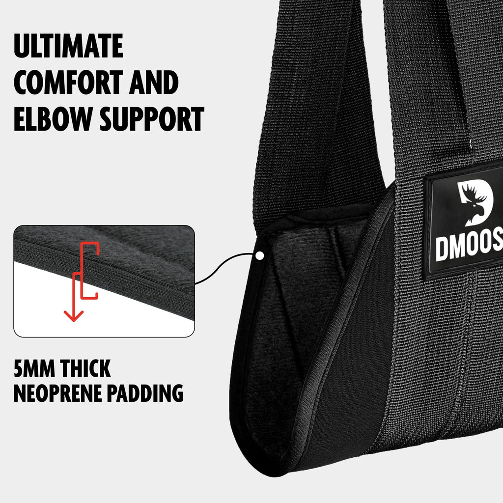 Dmoose Fitness Hanging Ab Straps For Pull Up Bar & Core Strength Training - Thick Padded Arm Strap For Ab Swing With 2 Rust-Resi