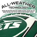 Franklin Sports Nfl New York Jets Football - Youth Football - Mini 8.5'' Rubber Ball - Perfect For Kids - Team Logos And Colors