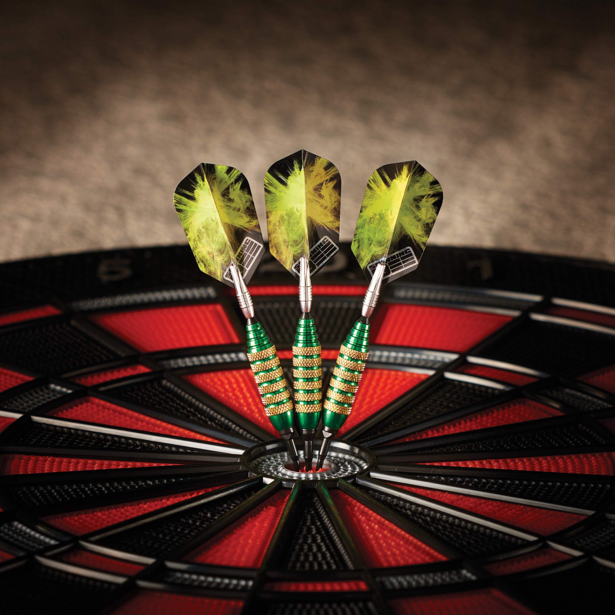 Viper Spinning Bee Soft Tip Darts with Casemaster Storage/Travel Case, Green, 16 Grams