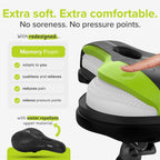 Velmia Trekking Bicycle Saddle - Comfortable Saddle For Men And Women - 3 Zone Concept - Waterproof Bicycle Seat With Ergonomic