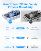 Shake Plate Vibration Exercise Machine for Lymphatic Drainage Massager & Weight Loss, 400 lbs Capacity Whole Body Vibrating Plat
