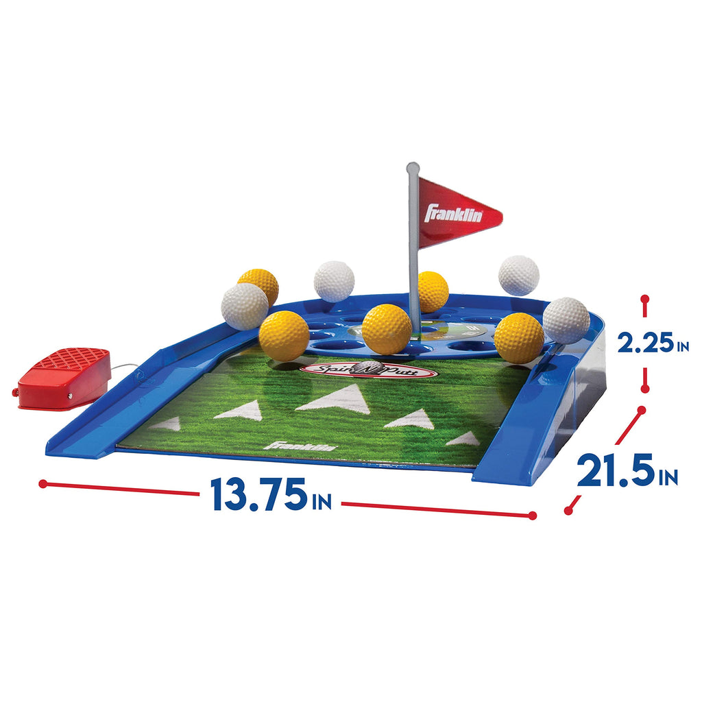 Franklin Sports Mini Putt Golf Game For Kids - Spin N' Putt Electronic Putting Game - Indoor Mini Golf For Kids + Toddlers - Put