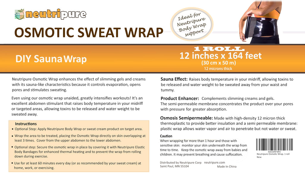 Neutripure Plastic Osmotic Body Sweat Wrap - Diy Sauna Slimming