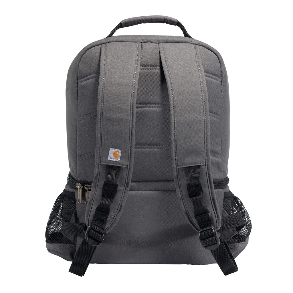 Carhartt Insulated 24 Can Two Compartment Cooler Backpack, Backpack With Fully-Insulated Cooler Base, Gray