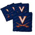 YouTheFan Officially-Licensed NCAA Virginia Cavaliers Set of 4 Cornhole Bags - All Weather Regulation 6    x 6    Size - 16oz We