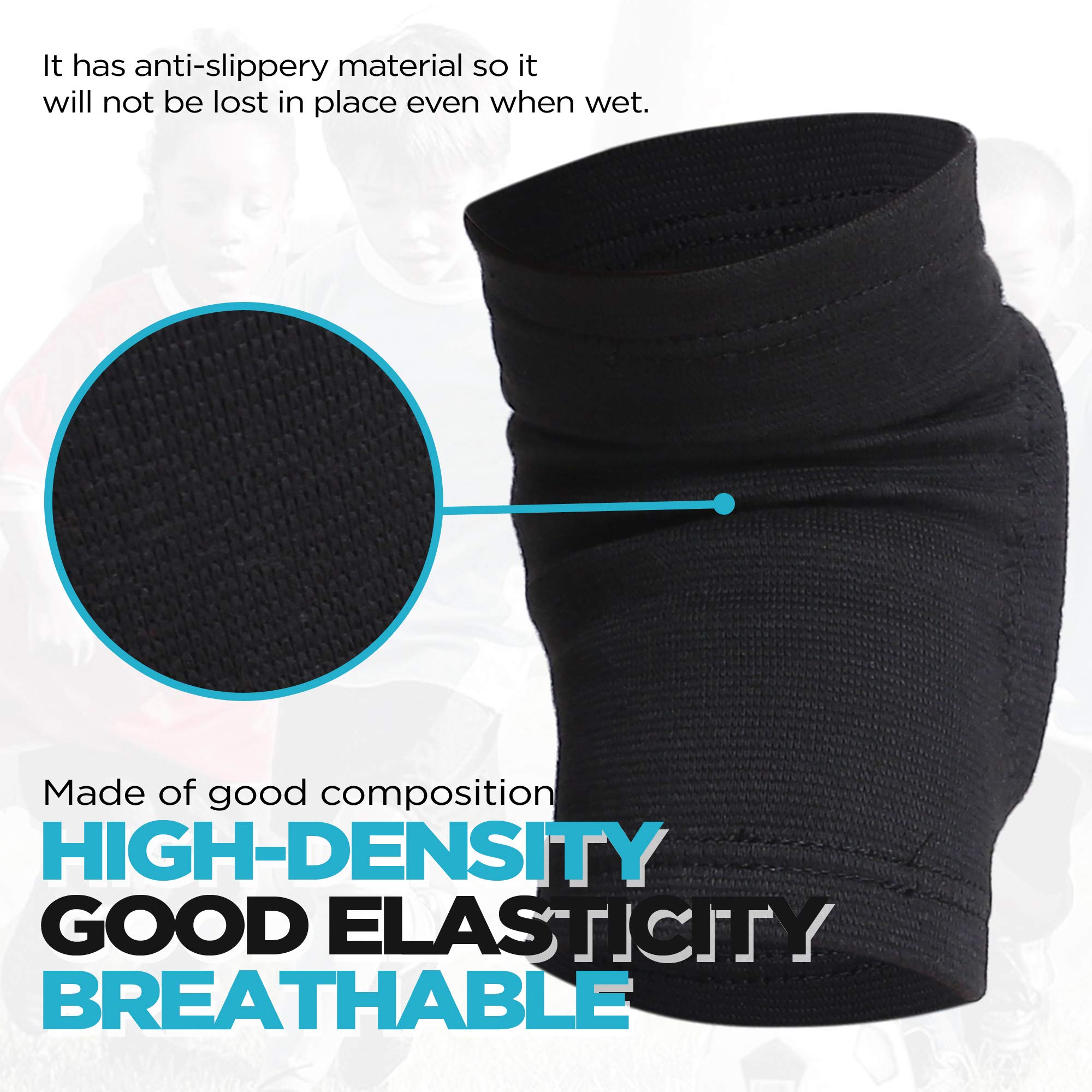 Bodyprox Volleyball Knee Pads For Junior Youth, 1 Pair Unisex (8-13 Years)
