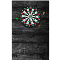 Hahafelt 36 x 24 x 0.5 Inch Felt Wood Grain Dart Board Wall Protectors Square Dart Board Backing Tiles Dartboard Backboard Cork 