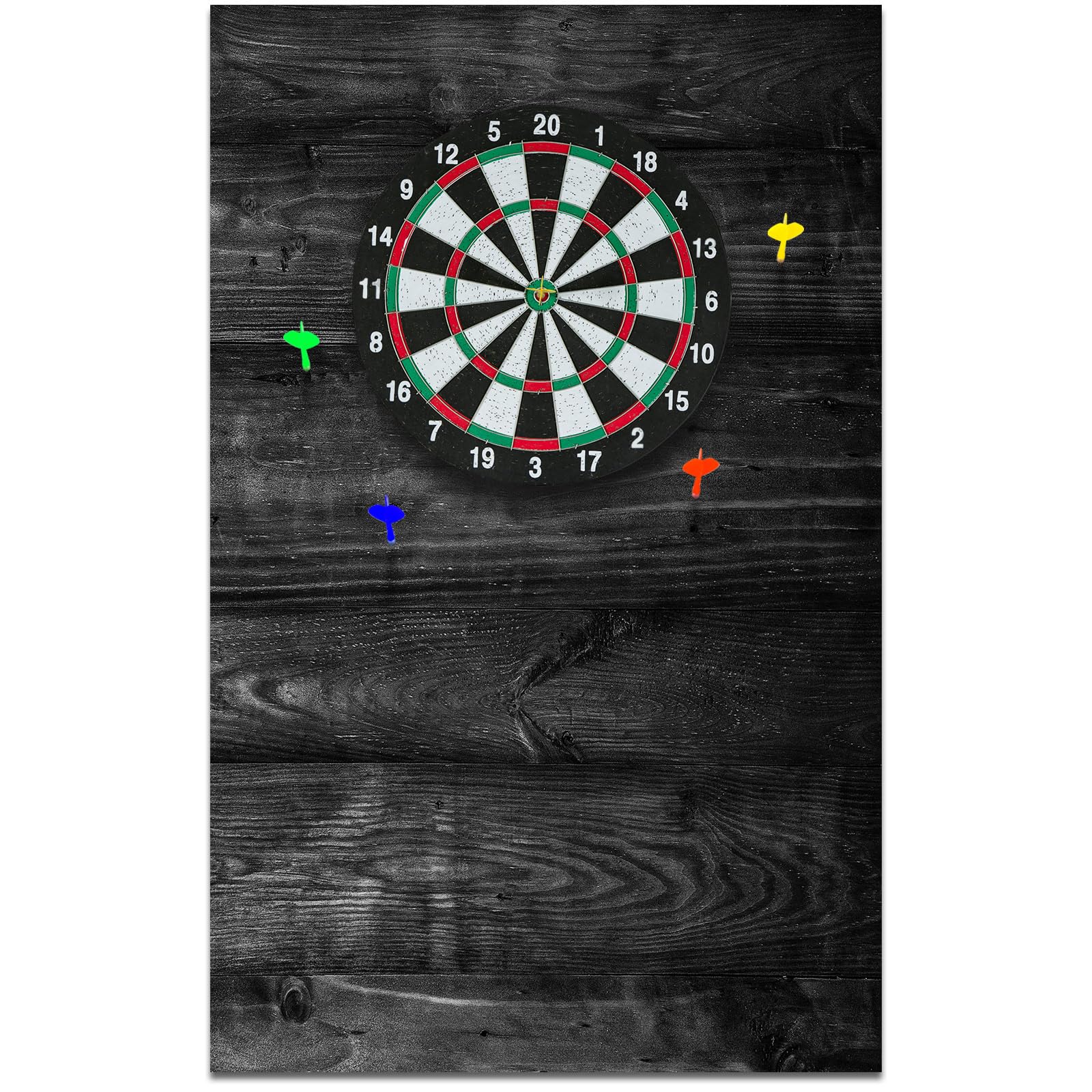 Hahafelt 36 x 24 x 0.5 Inch Felt Wood Grain Dart Board Wall Protectors Square Dart Board Backing Tiles Dartboard Backboard Cork 