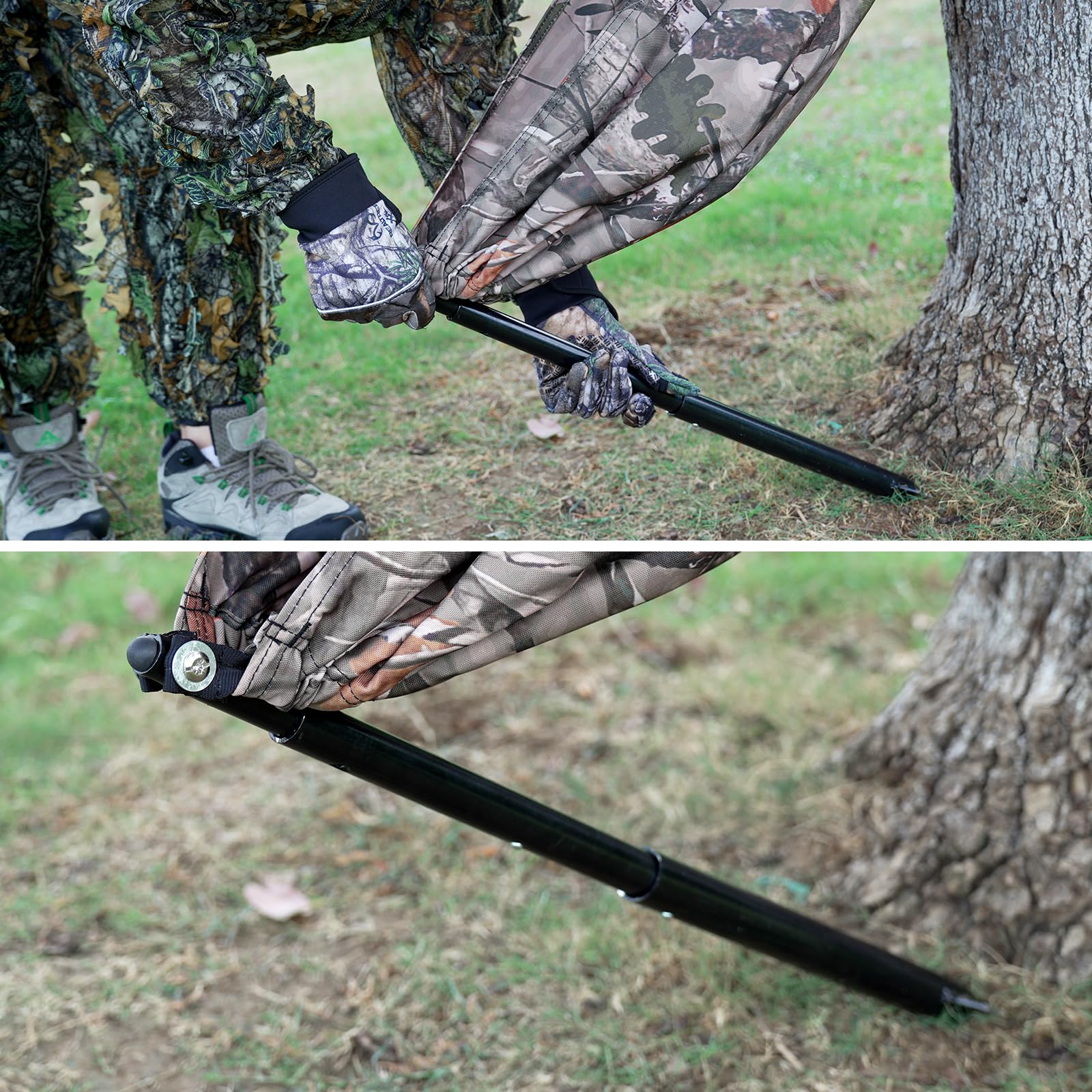 Zaixia Camo Tree Camping Chair Hammock Seat Hunting Chair Portable And Light Weight Camping Stool On Tree