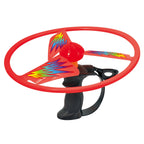 Discovery Toys Sky Spin Flying Aerial Disc Launcher | 2 Large Wings Kid-Powered Learning | Stem Toy Early Childhood Development
