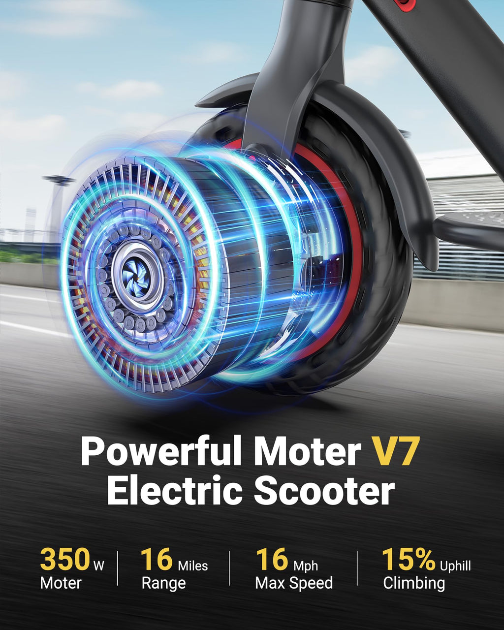 Electric Scooter, 8.5 /10 /14 Tire, 16/19/22 Mph Top Speed, 12/22/27/28/49 Miles Long Range, Folding Escooter for Adults and Tee