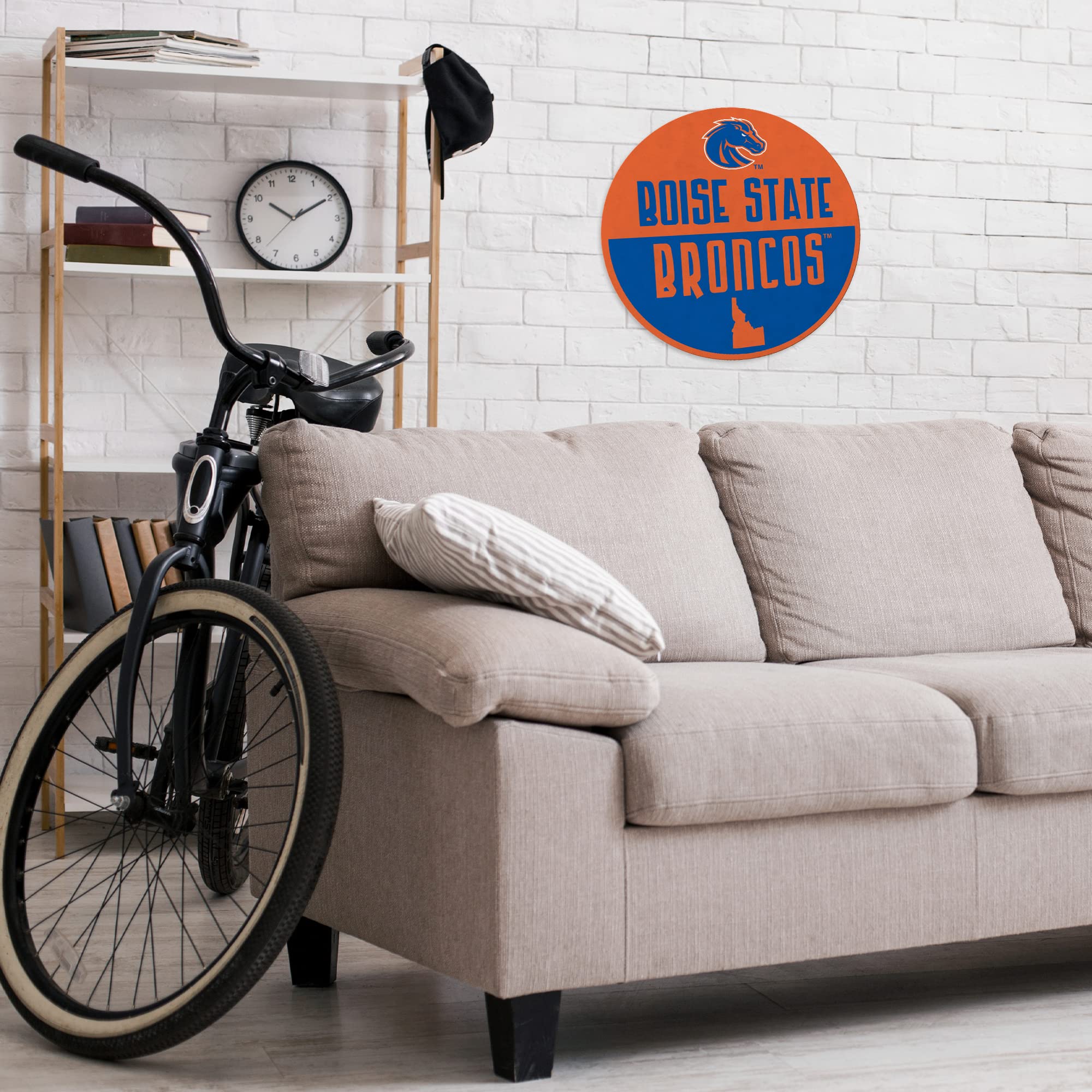 Rico Industries Ncaa Boise State Broncos Classic Shape Cut Pennant - Home And Living Room D  Cor - Soft Felt Ez To Hang 20.5 X 1