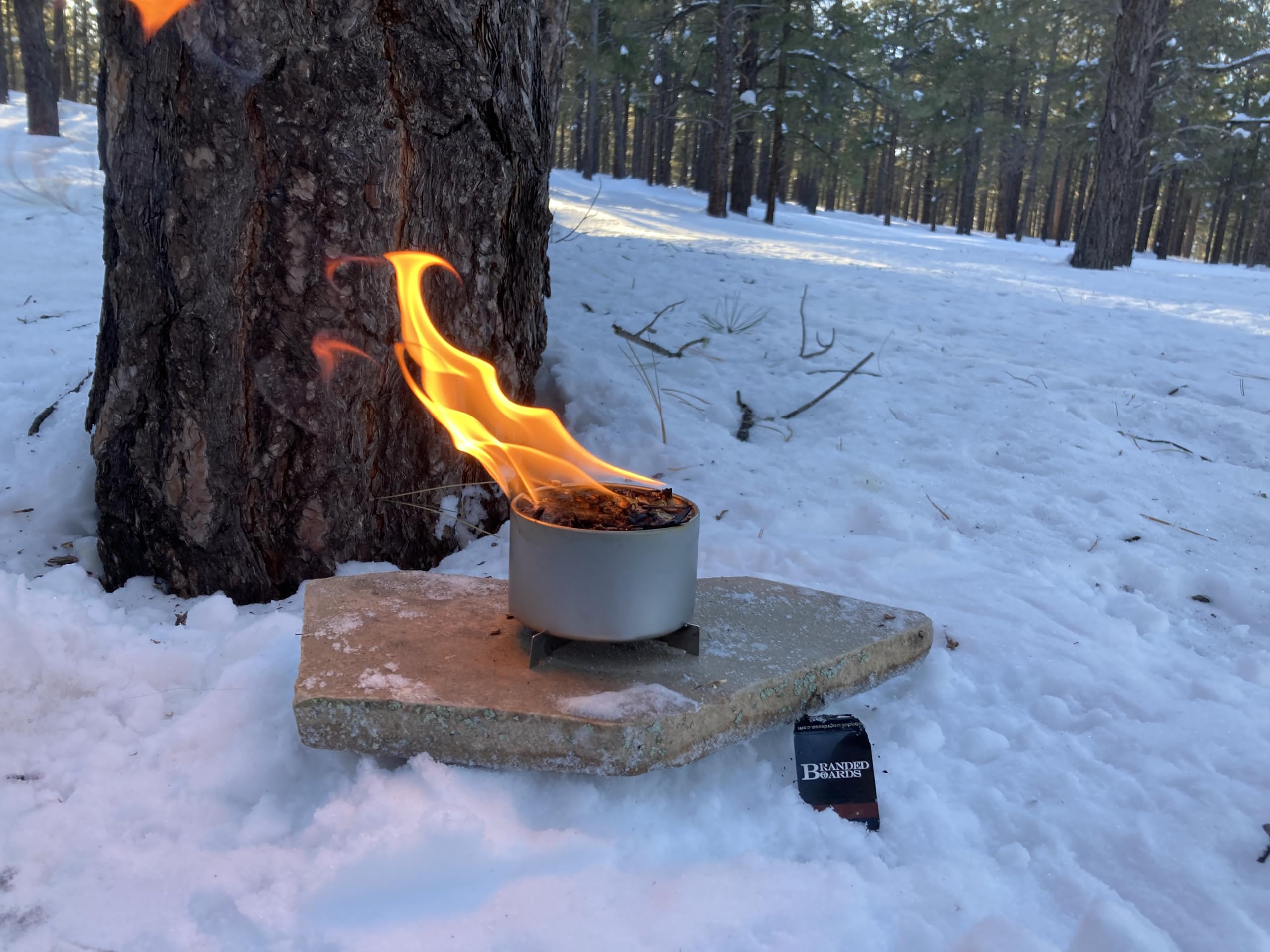 Branded Boards | Made In Usa | Portable Mini Bonfire Campfire In A Can | Reusable & Up To 5 Hours Of Burn Time | Picnics Parties